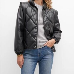 PISTOLA
Callista Quilted Faux-Leather Jacket